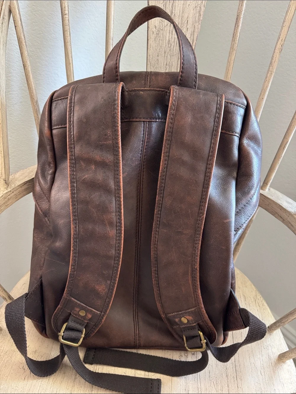 Patricia Nash Men’s Tuscan Leather Vintage Backpack Like New